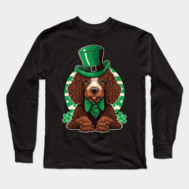 Poodle St. Patrick's day Long Sleeve T-Shirt by JayD World